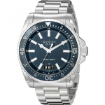 Gucci YA136203 sukeldumissinine sihverplaadiga roostevabast terasest meeste k&auml;ekell 45