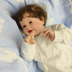 50 cm Reborn Doll Newborn Harper Lifelike pehmest riidest kehanukk, mis on k&auml;sitsi valmistatud Genesise v&auml;rviga N&auml;htavad veenid, mitu lastele kingitus