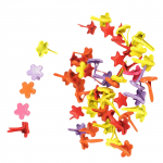 100 tk v&auml;rvilised n&ouml;&ouml;pn&otilde;elad metallist paberkinnitused &uuml;mmargused rinnahoidjad s&uuml;damerihmad Lillerihmad Scrapbooking rinnahoidjad paberist k&auml;sit&ouml;&ouml; jaoks A