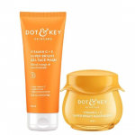 Dot & Key C-vitamiini igap&auml;evane s&auml;ra suurendav nahahoolduse kombinatsioon (C-vitamiini niisutav kreem 60 ml ja C-vitamiini n&auml;opesuvahend)| K&otilde;igile nahat&uuml;&uuml;pidele | Naistele & Meestele