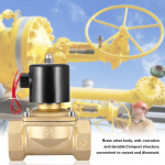 DN50 2 kahesuunaline messingist elektriline solenoidklapp, tavaliselt suletud 220 VAC