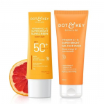 Dot & Key Vitamin C+E Super Bright p&auml;ikesekaitsekreem Spf 50 Pa+++ - 50g & Dot & Key Vitamin C + E Super Bright geel n&auml;opesuvahend | Naistele & Meestele