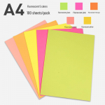 Yuanhao 100-leheline pakk: Segav&auml;rviline A4 paber printimiseks, kopeerimiseks, origami &ndash; 80 g kvaliteet, punane, roosa, kollane ja palju muud