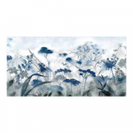 Tindikas indigo l&otilde;uend seinakunst - pildid Maalid Prindid Kaunistused Lilleaed Kunstiteos Seinakunst Dekoor Magamistoa Esteetika Elutuba Vannituba 50x100cm