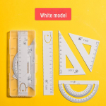 Multifunktsionaalne joonlauakomplekt &otilde;pilastele: Sisaldab m&otilde;&otilde;tkavajoonlauda, kolmnurkset joonlauda, nurgam&otilde;&otilde;dikut ja must-valget raudjoonlauda. 15 cm