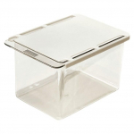 1TK L&auml;bipaistev Sahtliga Hoiukarp Peeglikapi Alune Korraldaja Vannituba Vatipulgad Meik V&auml;ljat&otilde;mmatav Kaanega Karp 1PCS puhas