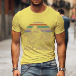 Just Send It tr&uuml;kitud s&auml;rk mootorratta graafilise mustriga meeste ja naiste T-s&auml;rgid vintage stiilis motokrossi kingitus klassikalised T-s&auml;rgid t&auml;navameeste T-s&auml;rgid S beež