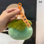 P&auml;ris k&uuml;&uuml;likukarvad Mini armsad &otilde;nnelikud hurma v&otilde;tmehoidjad naistele pl&uuml;&uuml;s Rex k&uuml;&uuml;liku karusnaha auto v&otilde;tmehoidja kott Kaunistus ripats kingitus as the picture