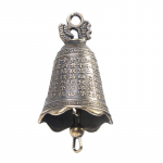 2 tk antiikne kell Hiina mini messingist vasest skulptuur Pray Guanyin Bell