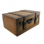 Vintage puidust kohver Retro elegantne dekoratiivne kohver hoiukarp fotorekvisiid kingitus