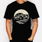 Suvine B-grupi auto prindiga T-s&auml;rk meestele l&uuml;hikeste varrukatega T-s&auml;rk riided vabaaja v&auml;rviline hiphop t&auml;navamood vaba&otilde;hu T-s&auml;rgid ja topid XXXXXL must