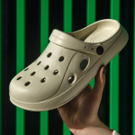 Paksu pehme tallaga suletud ninaga sandaalid suveks &otilde;ues kandmiseks 42-43