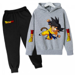 2025 MINISO Uus Talv Dragon Ball Kapuutsiga dressipluusid+p&uuml;ksid Lasteriided Poisid Goku Komplektid Lastele Suurused 100-160 T&auml;navakost&uuml;&uuml;m Kawaii Mood Topid Anime 130