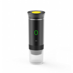 Juhtmeta elektriline kaasaskantav espresso kohvimasin auto- ja kodumatkade kohvimasinale Kolm-&uuml;hes kapslipulbriga reisikohvimasin