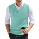Meeste V-kaelusega varrukateta silmkoeline vest XXL