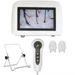 Suurendav nahaanal&uuml;saator Laetav detektor Juuksefolliikli &otilde;li niiskus Pigmentide testija Peanaha/n&auml;o nahahooldusmonitor 50X/200X valge