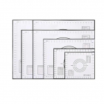 Oversize 80/70/60cm Silikoonist k&uuml;psetusmatt Rullitav S&otilde;tkumisalus Taignariistad Krepid Pizzatainas Mittenakkuva silikoonmatt k&ouml;&ouml;ki 26x29