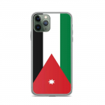 Coque iPhone &ndash; Drapeau Jordanie &ndash; iPhone 11 Pro &ndash; Supp &ndash; Mitmev&auml;rviline &ndash; L&auml;bipaistev silikoon