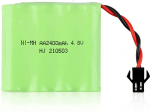 Laetav Ni-MH aku 4,8V 2400mAh | RC autodele, kivironijatele | Kiirlaadimine, 18+ minutit t&ouml;&ouml;aega | 55x48x15mm, 84g, Roheline roheline