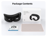VR-kiivri n&auml;oliidese hoidik, vahetatav n&auml;opadi (k&auml;snaga) Pico 4 / PICO 4 Ultra VR-kiivrile, pestav, higikindel nahast n&auml;okate must