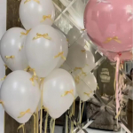 5 tk Pulmaroosa Ins vibu&otilde;hupalli pakkumise tseremoonia 12-tollise ujuva &otilde;hupalliga s&uuml;nnip&auml;evapeo stseeni paigutus fotograafia rekvisiidid 12inch
