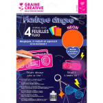 Plastique dingue A4 Fluo 4 feuilles mitmev&auml;rviline