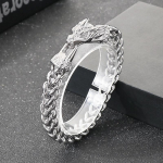 8mm Draakoni K&auml;ev&otilde;ru Meestele Poistele Tennis Kett Ehted - Roostevaba Teras 304 - KB204076-MZOZ Bracelet - 20.5cm