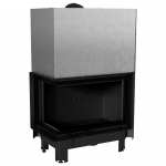 Terasest kamin KRATKI MBA vasak 17 kW &Oslash; 200 &Uuml;lest&otilde;stetav must termotehnika