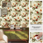 Isekleepuv kapi kleebis Prantsuse retro mustriga Riidekapi kapi ukse renoveerimine Veekindel k&ouml;&ouml;gim&ouml;&ouml;bli renoveerimine 60cm wide * 10m long