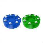 2Pcs Premium Street Replacement, Roller Hockey Puck , Passing, Stick handling, Wheel