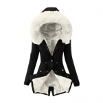 Talvine sulemantel polsterdatud karvase kapuutsi ja taskutega T&otilde;mblukuga Parka Tuulekindel soojust hoidev Igap&auml;evane k&uuml;lma ilmaga v&auml;lisriiete jope L