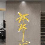 3D-kookosp&auml;hklipuu akr&uuml;&uuml;lpeegelseinakleebised teleri seina taust DIY seinakleebised seinamaaling magamistoa ja elutoa kodukaunistamiseks S 90x39CM