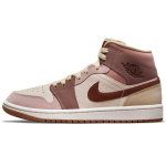 Air Jordan 1 Mid SE Dark Pony Smoky Mauve Naiste Tennised Tan Barely-Orange Pale-Ivory DO7440-821 42.5