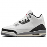 Air Jordan 3 Retro GS Tsemendihall Laste tossud Valge Summit-White Tulepunane DM0967-106 35.5