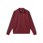 Nike triibulise logotr&uuml;kiga lukuga retro spordijakk naistele punane CJ7718-677 M