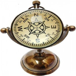 Messing Antiikne Lauariiulikell Kompass Merenduslik Analoogkell Mereteemalised Kingitused Dekoratsioon Antiikne Lauakell 12.7 Cm