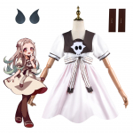 Anime Hanako Kun Jibaku Shounen Hanako Kun Tualetiga seotudugi Tsukasa Yashir &Uuml;htne Cosplay Seotud Kost&uuml;&uuml;m Tualetikomplekt S 40-45kg beež