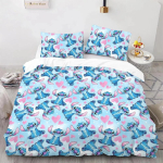 Armas Stitch 3D Prindiga Voodipesukomplektid Tekk Voodikate Tekk Tekikott Padjap&uuml;&uuml;r 2-3 Osaline Komplekt &Uuml;heinimese Kaheinimese Suur Suurus AU Single 140x210cm