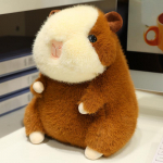 Kawaii T&auml;idisega M&auml;nguasi Hamster Pl&uuml;&uuml;sm&auml;nguasi Armas Paksuke Pl&uuml;&uuml;s M&auml;nguasi Merisiga Pehme Nukk Elutruu Hiir Procellus Pl&uuml;&uuml;s Padi Kingitus 20cm valge