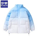 Unisex Gradient Stand-Up Collar Padded Jacket L