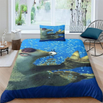 3D Prinditud J&auml;&auml;aja Voodipesukomplekt, Tekikott, Padi, Voodipesukomplekt, King, Queen, Twin Suurus, Poistele, T&uuml;drukutele, T&auml;iskasvanutele 140X200cm 2pcs