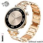 Teemantk&auml;ev&otilde;ru Huawei GT 6 5 4 46mm 41mm jaoks Metallist Naiste Rihm Huawei Watch 5 4 4Pro 3 3Pro GT6 Pro GT5 GT4 GT3 GT2e jaoks 18mm black