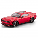 Galvaniseeritud 1/24 Simulatsioon Dodge Hellcat SRT Sulamist Lihasauto Mudel Heli Valgus Lapsed Poiss Metallist M&auml;nguasi S&otilde;iduk Miniatuurne punane