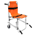 Stair Chair, Foldable Portable Lightweight Aluminum Stair Lift Chair with 2 Wheels, for Seniors, 350 lbs Capacity (Orange) oranž