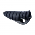 Doudoune r&eacute;versible pour chien - Red Dingo - 45 cm - Imperm&eacute;able - Noir et gris - N&eacute;opr&egrave;ne et polaire