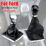 5/6 kiirusega k&auml;iguvahetusnupu hoova k&auml;sipall Ford Focus 2 MK2 FL C-MAX 2006-2011 MK3 MK4 MK7 Galaxy Gaiter saapa nahast kate 5 Speed-Silvery-B