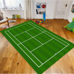 Tennise Sport Tennisev&auml;ljaku Muster Vaip Mitmev&auml;rviline Libisemisvastane Vaip Elutuba Magamistuba Sissep&auml;&auml;su Vaip Vastupidav Ilus Vaip 120X160CM