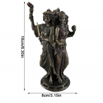 Kolme Jumalanna Kuju Kreeka Usuline Kolmekordne Kuju Hecate Jumalanna Kuju Vaik K&auml;sit&ouml;&ouml; Kodu Dekoor Meditatsiooni jaoks Kodu kaunistused