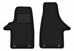 Dywaniki samochodowe prz&oacute;d do: VW Transporter T5 dostawczy, 2 rzędy (2003-2015) czarne
