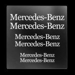 6 tk Autopidurisadula Kleebis Kuumakindel Kleebis Mercedes Benz AMG W206 W204 W205 W212 W213 W221 W222 W223 W251 W464 jaoks White-Mercedes Benz